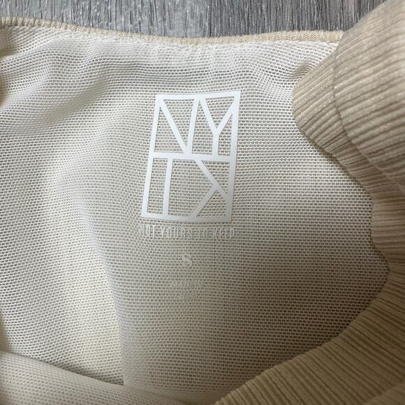 Revolve Not Yours To Keep Cream Ribbed Mini Dress NEW - Picture 4 of 5